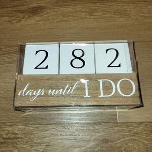 Days Until I Do Wedding Countdown Wooden Blocks New